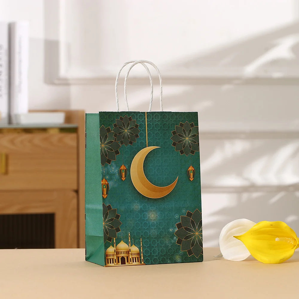 4/8Pcs Eid Mubarak Gift Bags