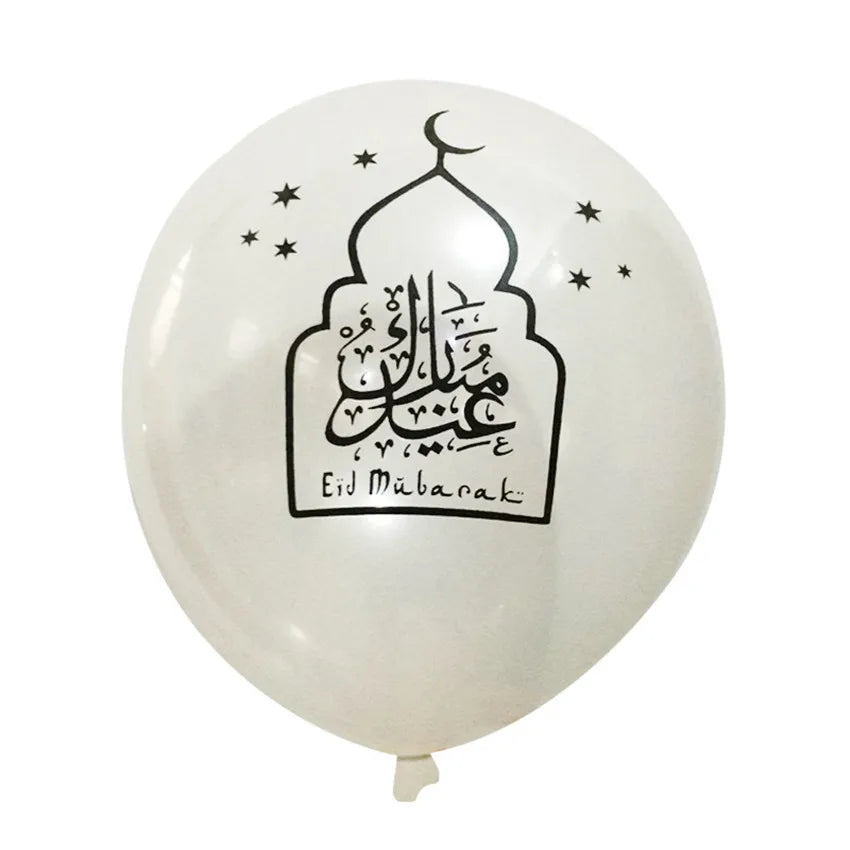 10pcs Transparent EID MUBARAK Decor Balloons Ramadan