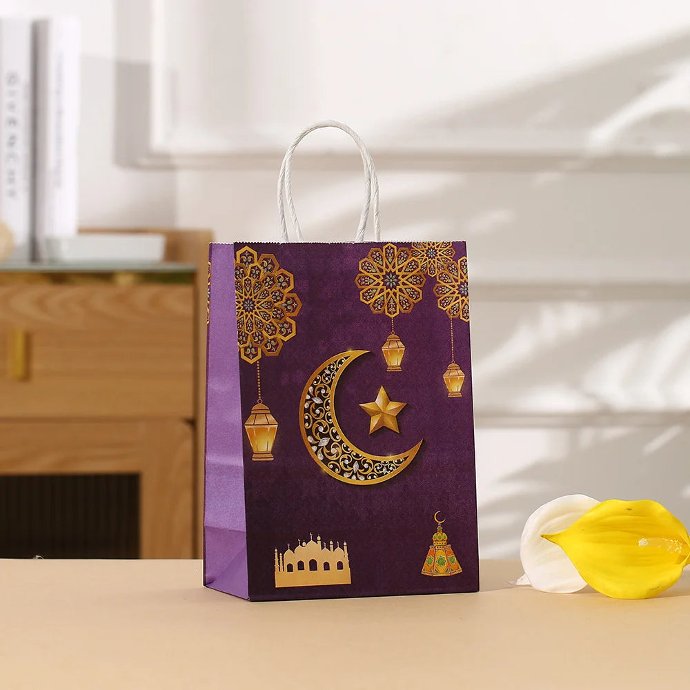 4/8Pcs Eid Mubarak Gift Bags