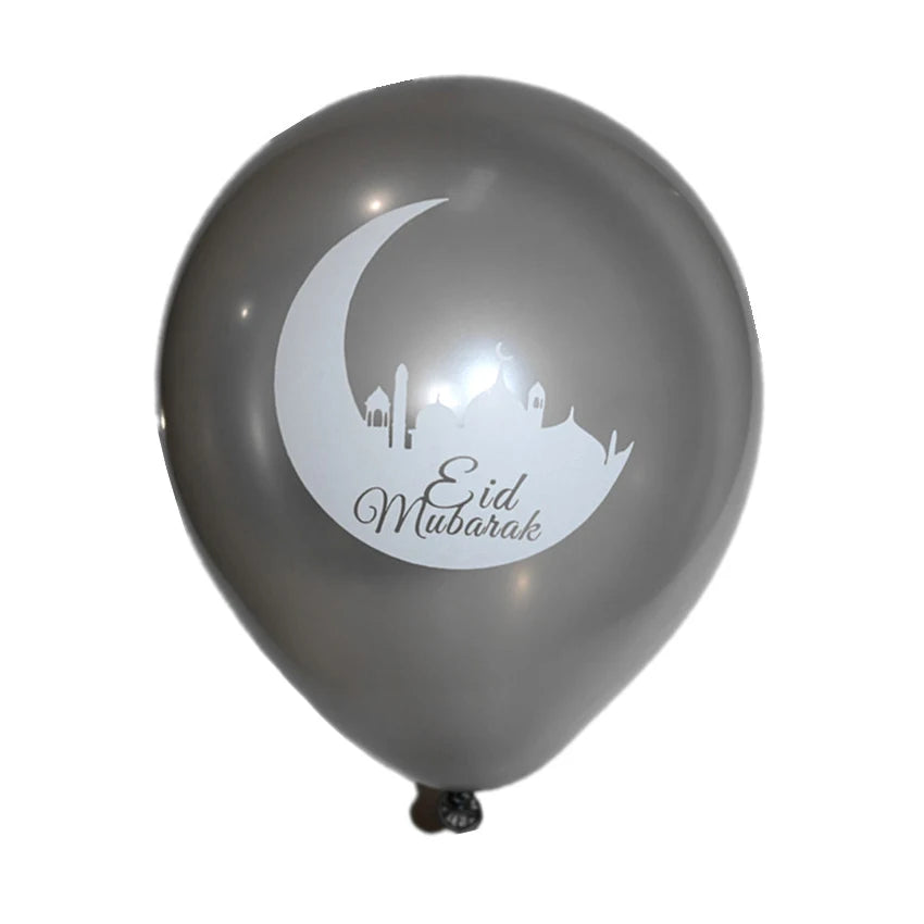 10pcs Transparent EID MUBARAK Decor Balloons Ramadan