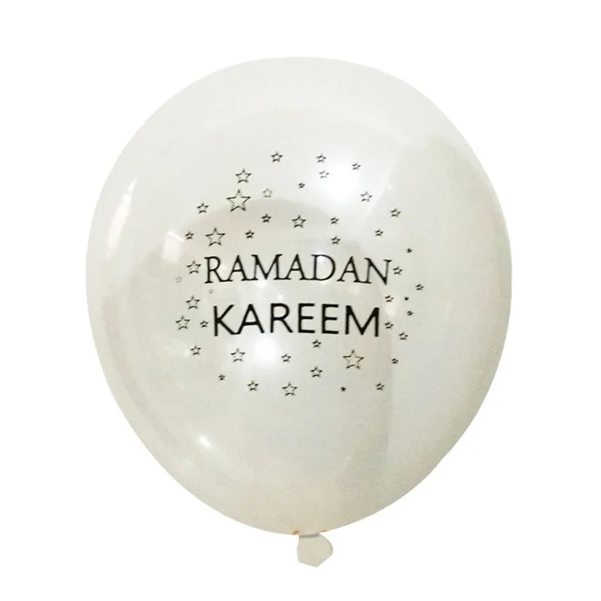 10pcs Transparent EID MUBARAK Decor Balloons Ramadan