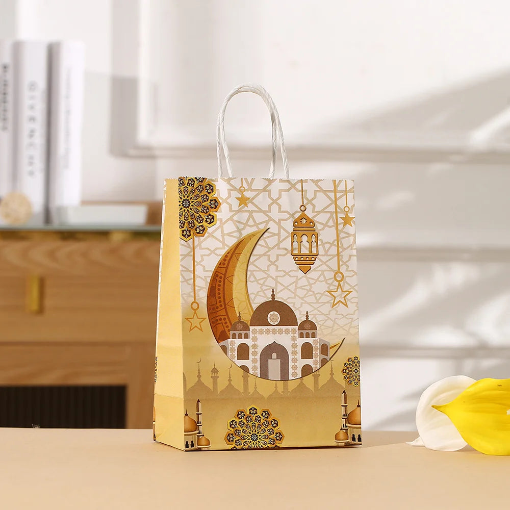 4/8Pcs Eid Mubarak Gift Bags