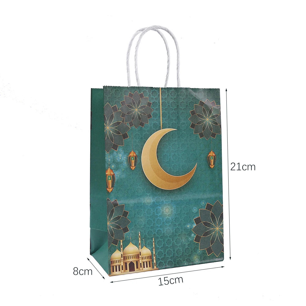 4/8Pcs Eid Mubarak Gift Bags