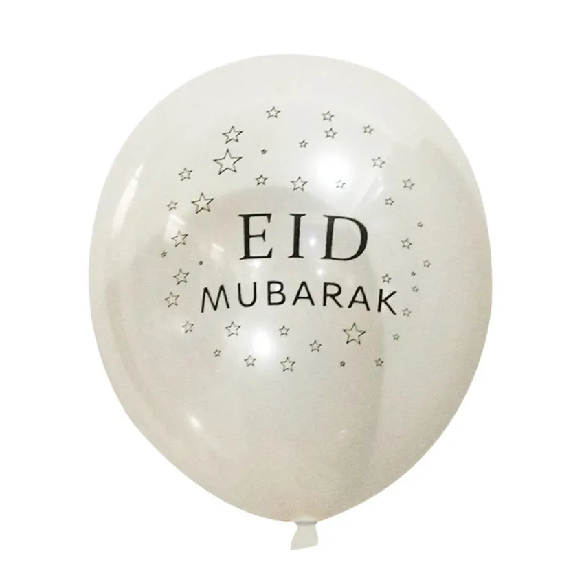 10pcs Transparent EID MUBARAK Decor Balloons Ramadan