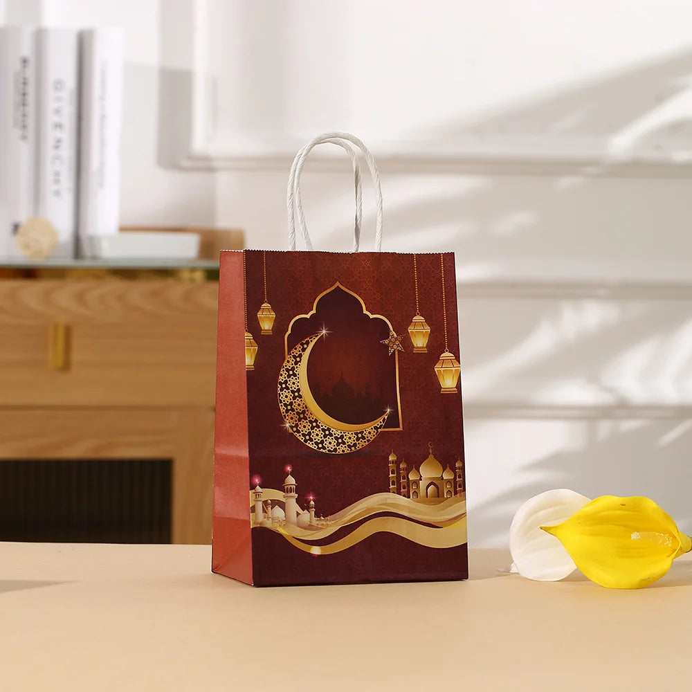 4/8Pcs Eid Mubarak Gift Bags