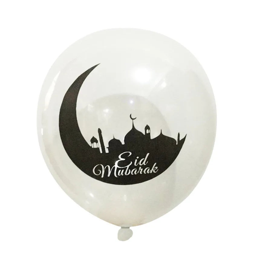 10pcs Transparent EID MUBARAK Decor Balloons Ramadan