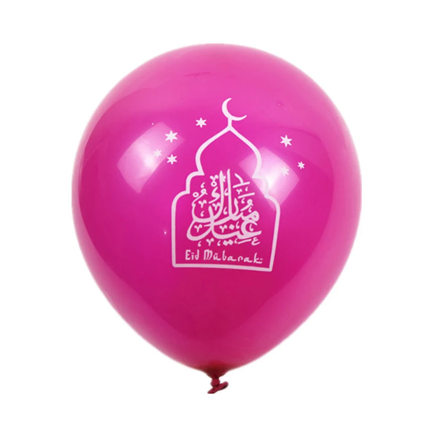 10pcs Transparent EID MUBARAK Decor Balloons Ramadan